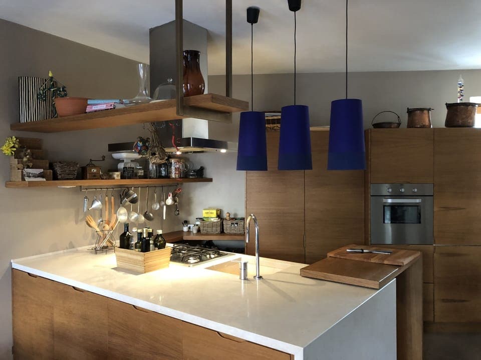 Limestone from the local area. 