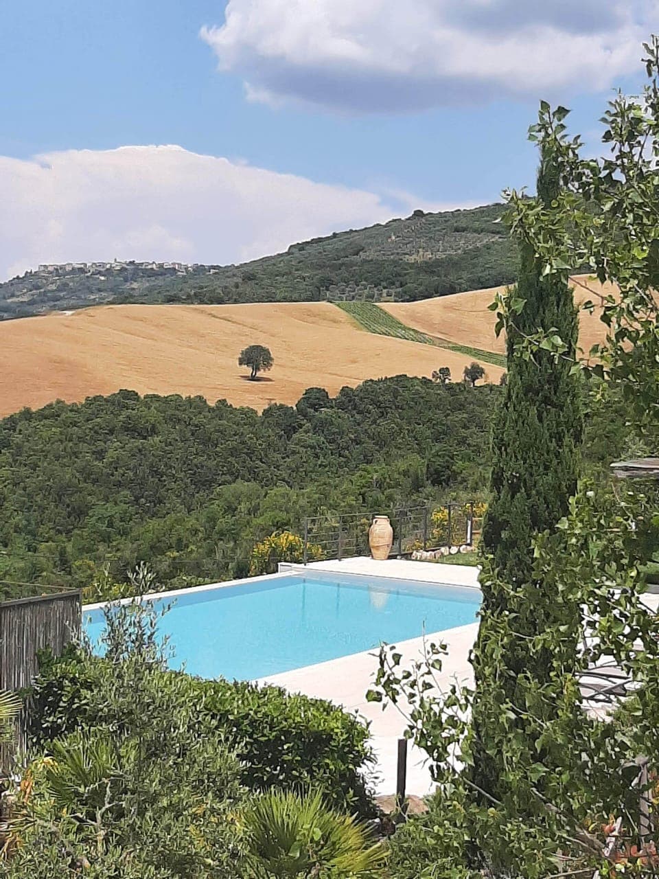 Infinity pool view from terrace