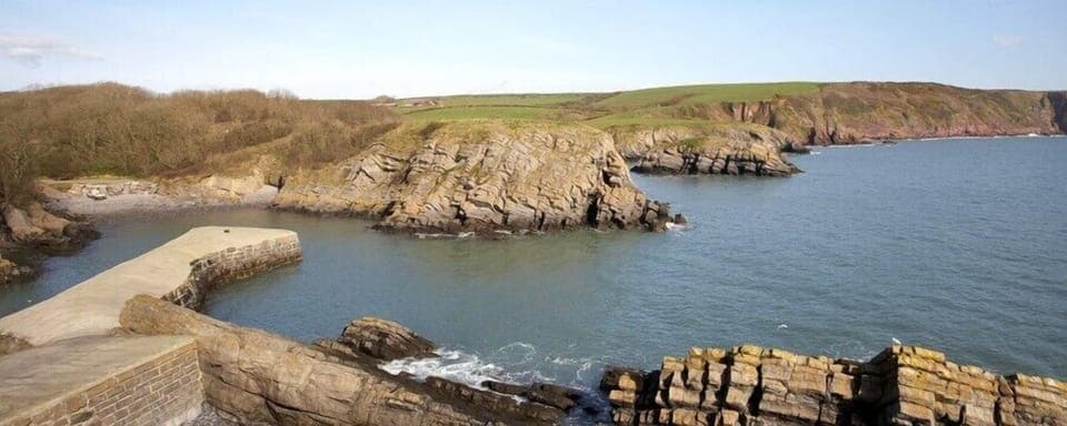 Walk to Stackpole Quay- home to the wonderful National Trust Boathouse Café