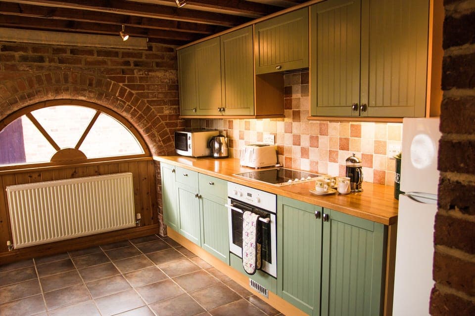 Fully fitted kitchen space