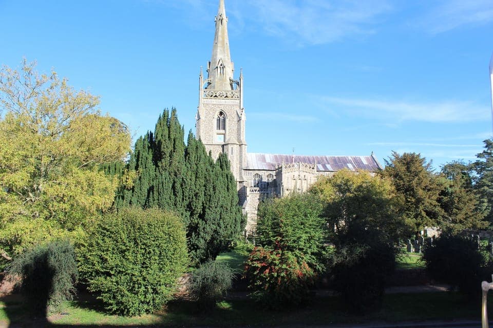 Rose Cottage enjoys stunning views of the church
