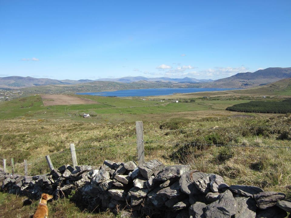 Waterville Lake taken from hilltop near house