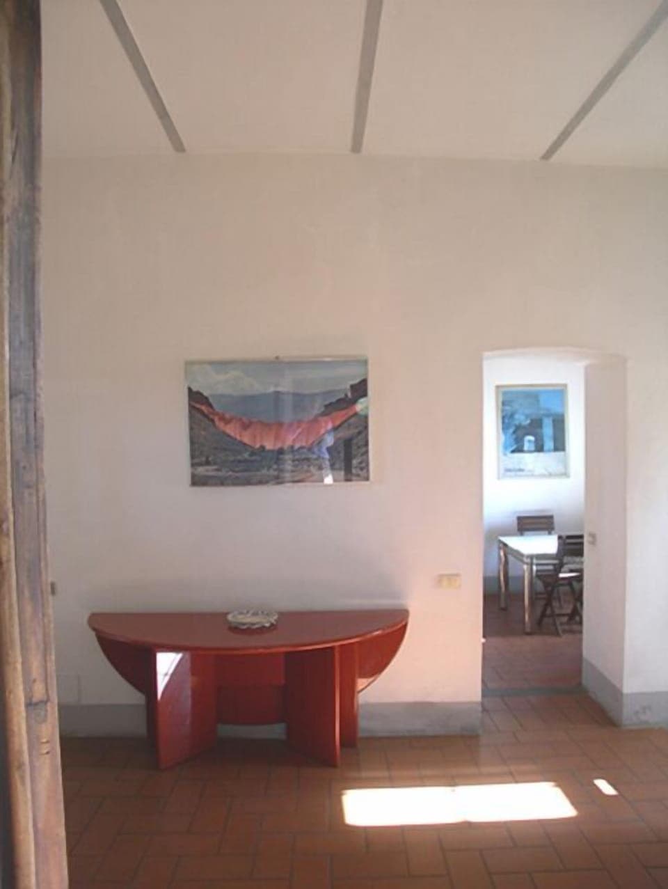 Dining area -the table opens to accomodate the dining