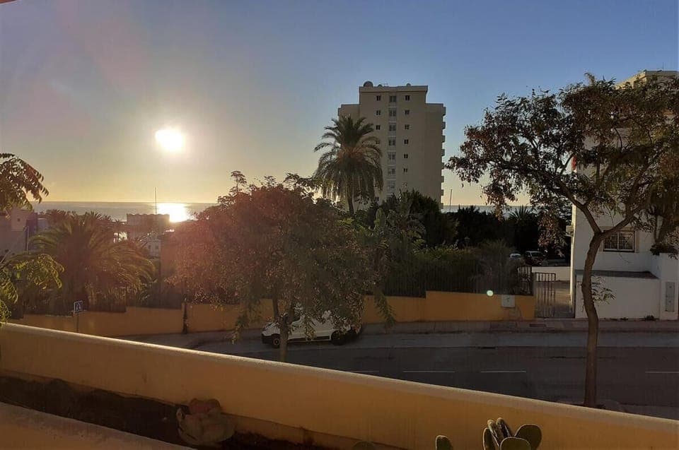 Views from the apartment balcony over the marina and sea