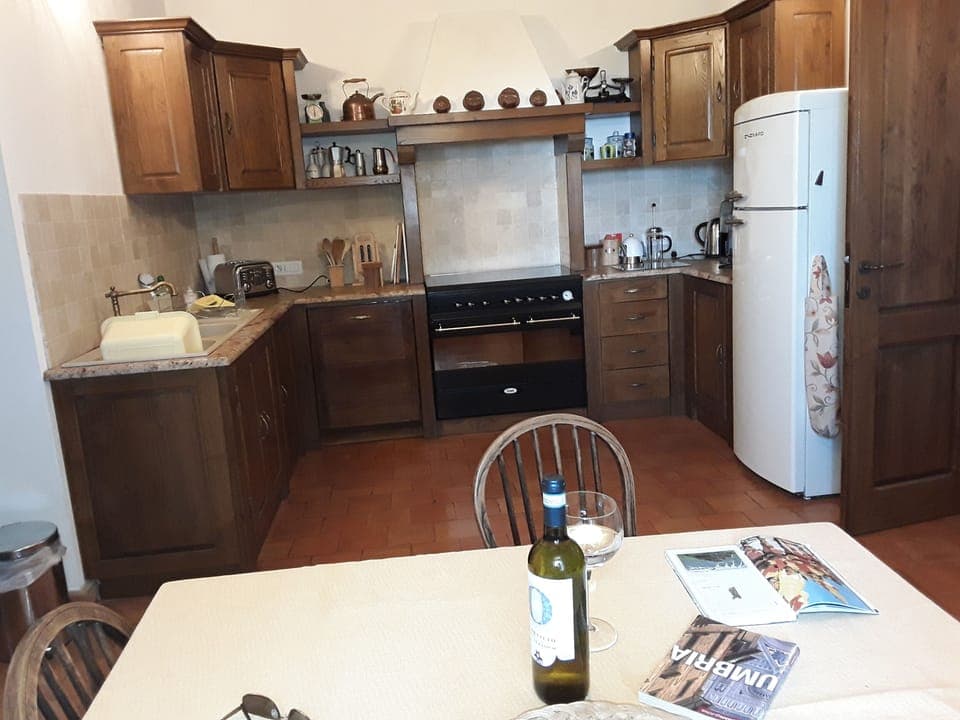 Planning a day out from the kitchen table.