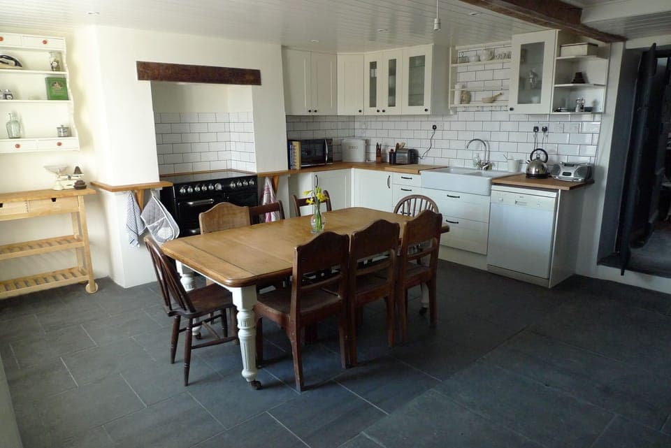 The kitchen seats 8 people and is stocked with everything you will need.