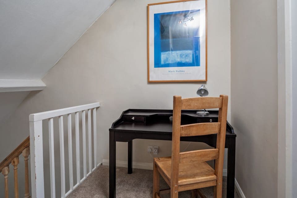 Top (2nd) floor landing with desk & chair