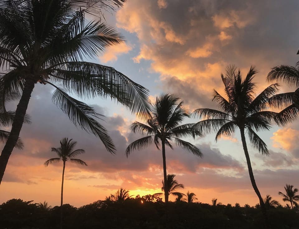 One of many sunsets seen from our lanai.