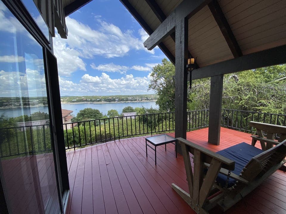 View from back porch. 