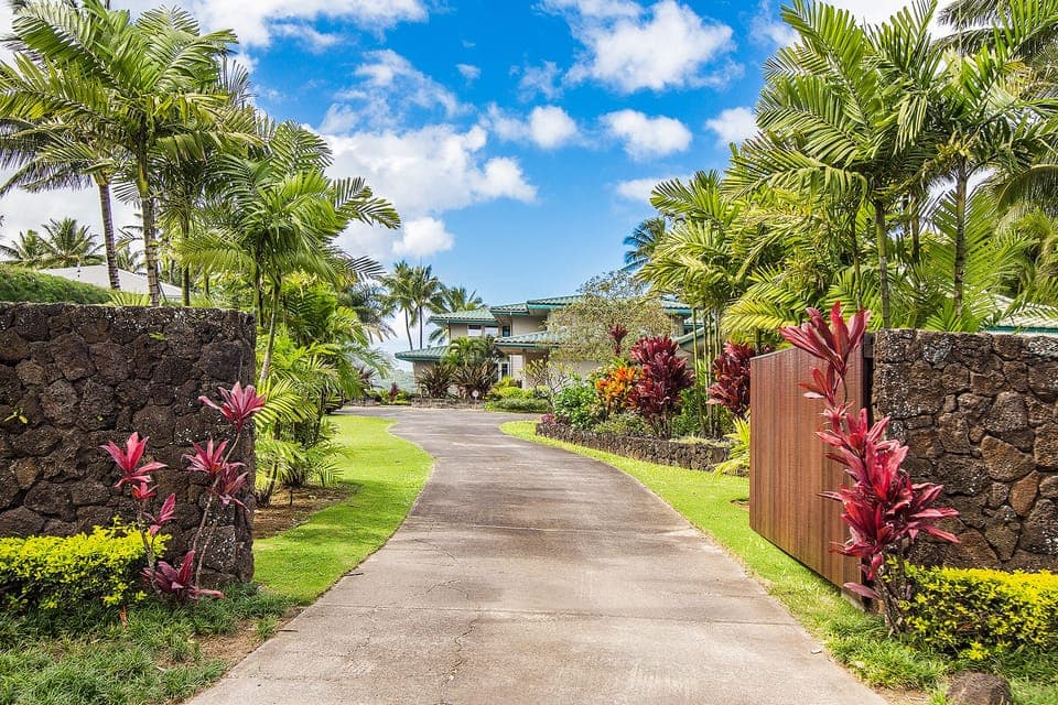 Private, gated, beautifully-landscaped beachfront property