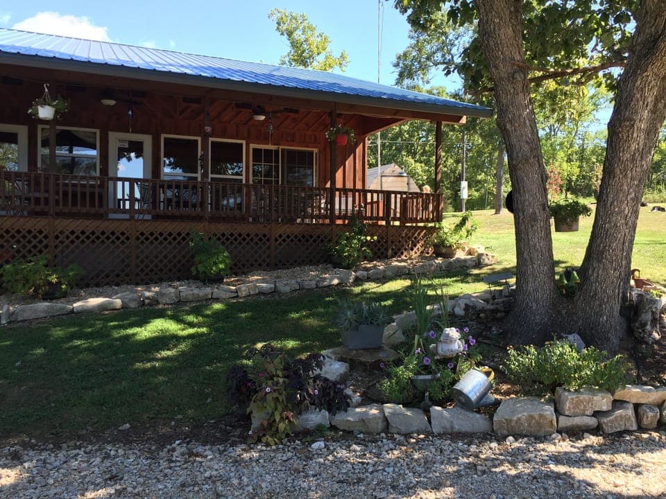 Lakeside view of deck facing the lake