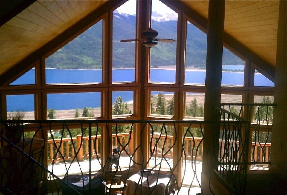 Loft view outside master and bunk bedrooms. Nice reading area!