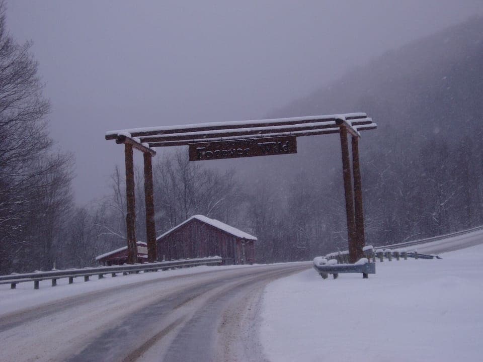 Old sign when it was over the road - mid 2000's