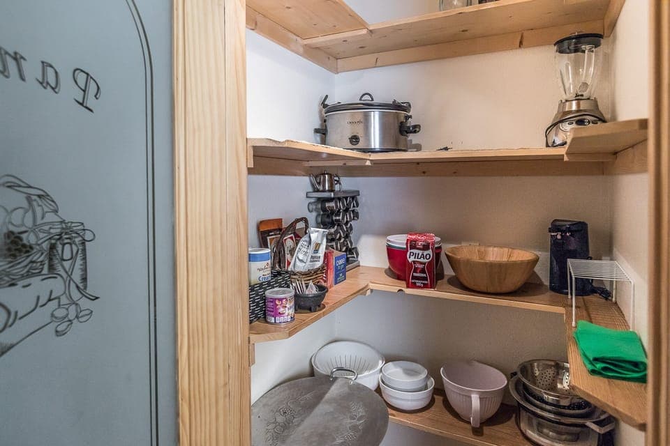 Well equipped pantry