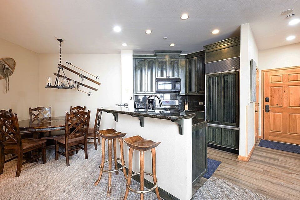 Kitchen and dining area.  