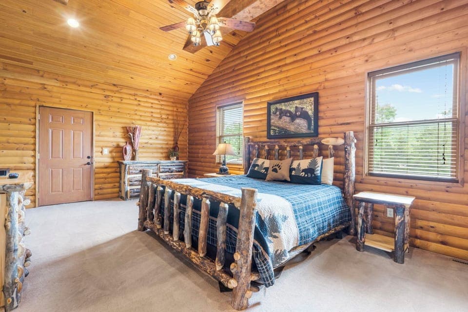 Upper level King Suite - cozy, comfortable and quiet.