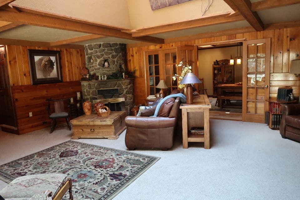 Living room with view to dining room.