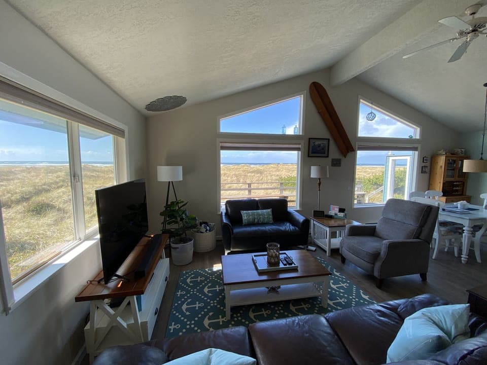 First Floor Living/Great Room.  Ocean view from every window.