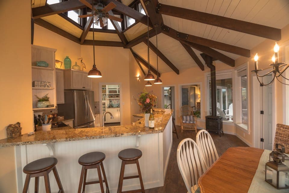 Kitchen and dining area