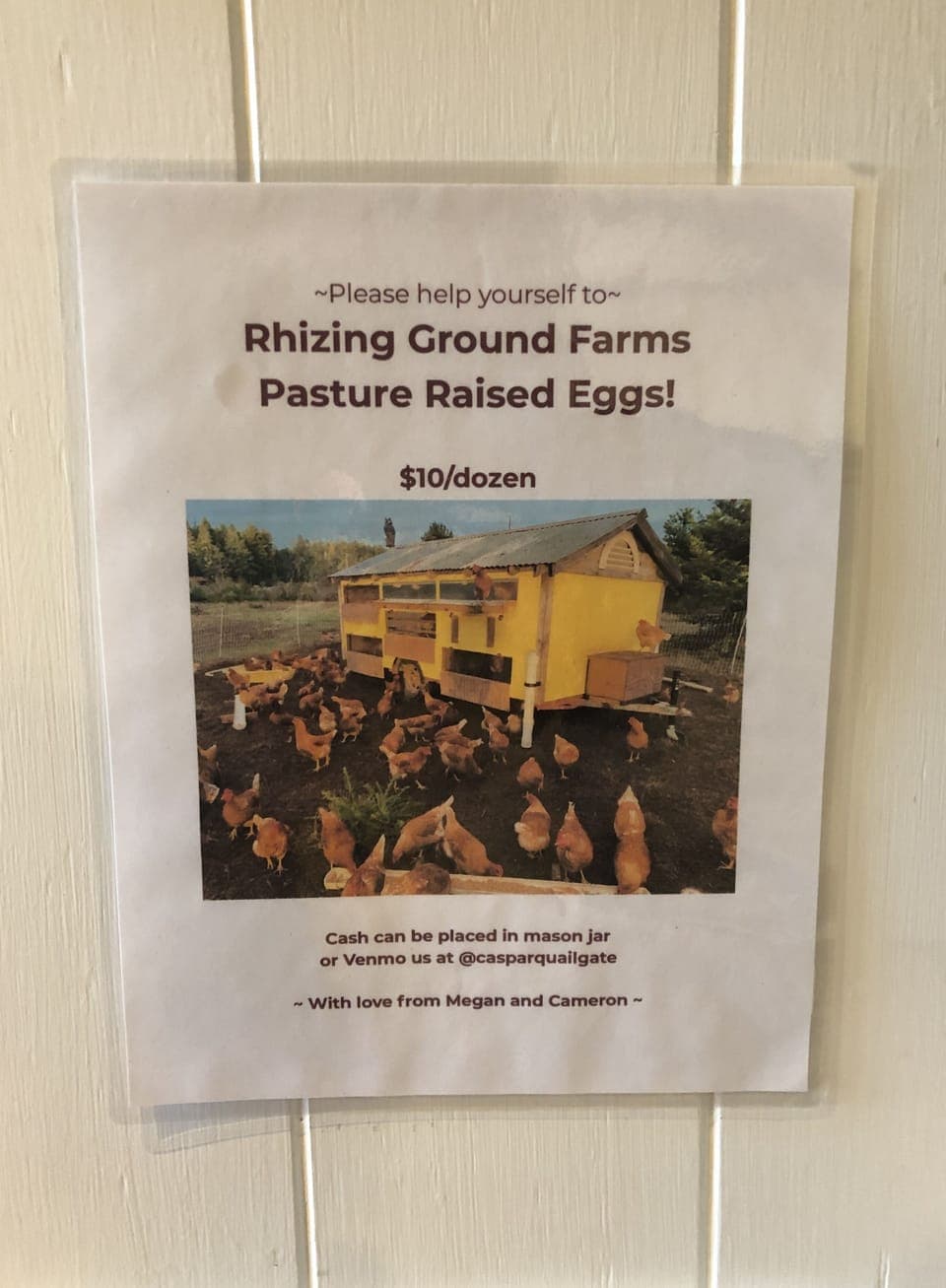 Please note that portable chicken fences are electric! Do not touch.