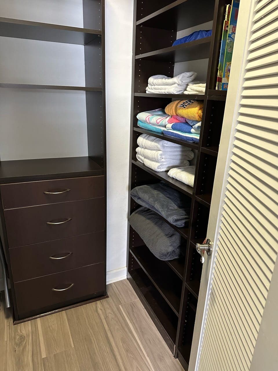 Beach towels and linens for guests use.