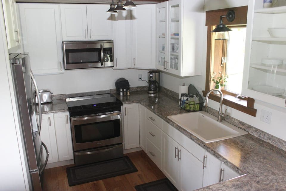 Fully stocked kitchen