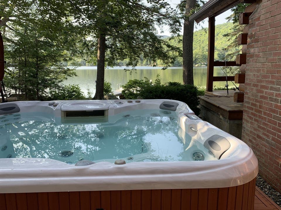 View from hot tub