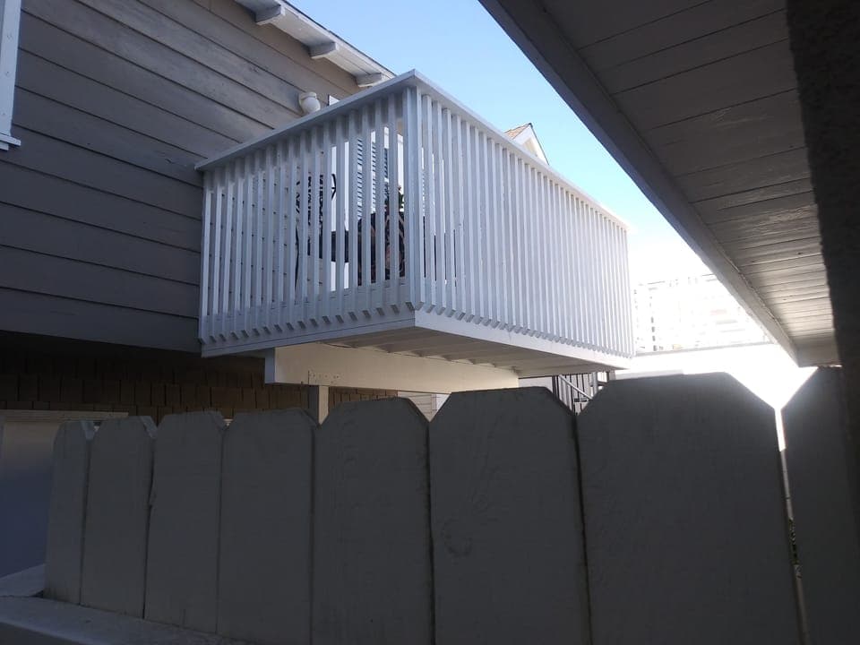 new outside deck for evening dining.