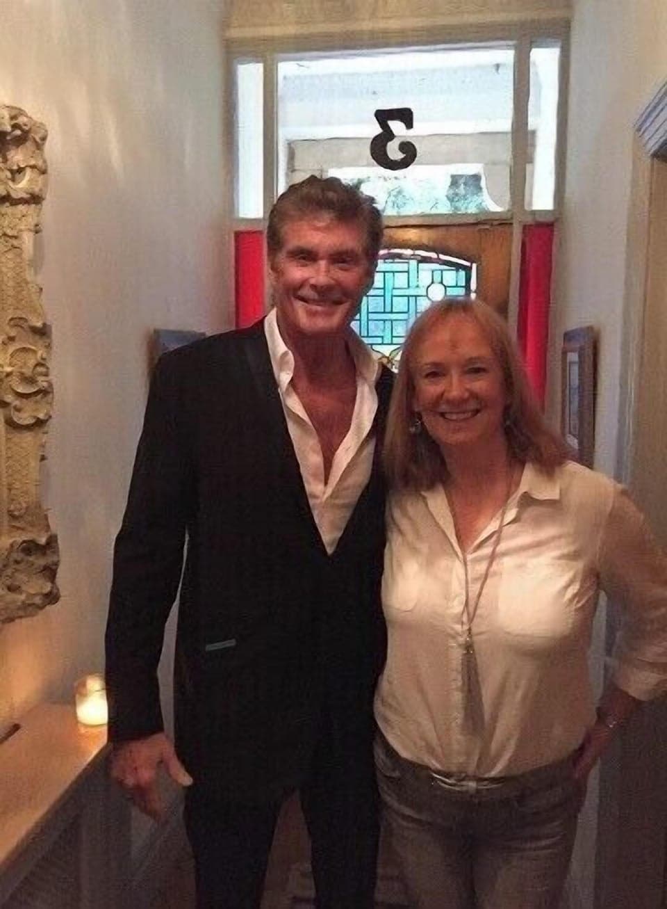 The Hoff visiting!