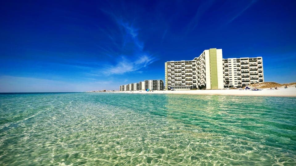 Reflecting on the stunning view of Pinnacle Port from the Gulf no filter needed!