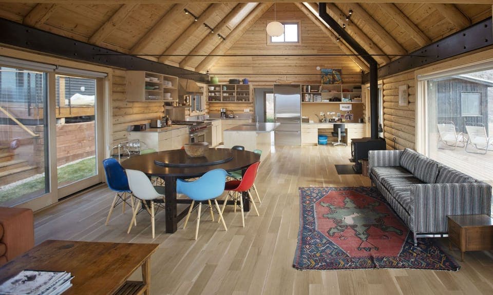 Main A- frame, view from front door