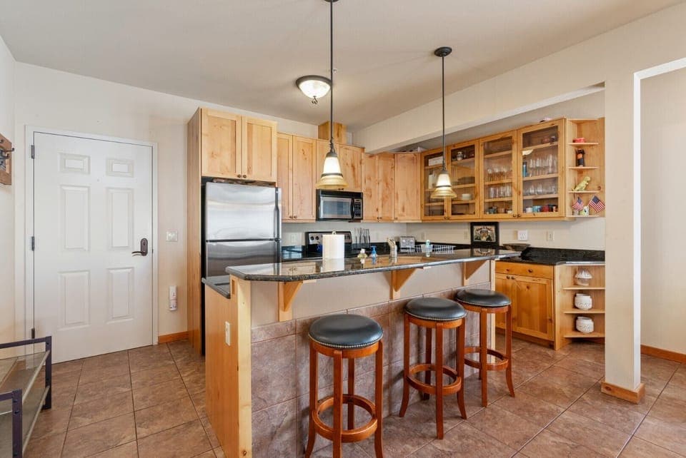 Nicely Updated Kitchen with Granite Counter Tops