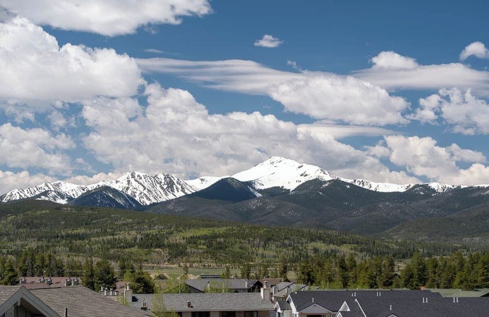 Mountain view from the deck