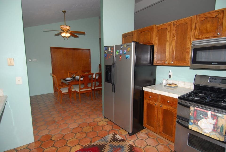 Kitchen to fridge