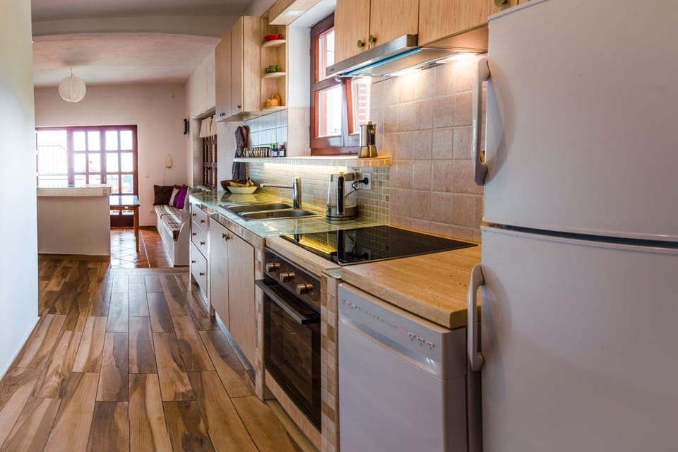 Kitchen & Part of The Living Room

