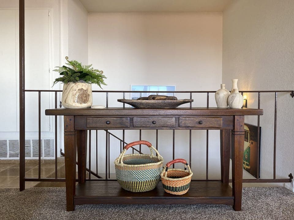 Stairwell down to first floor bedrooms