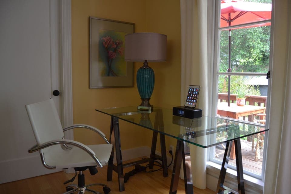 desk and chair
