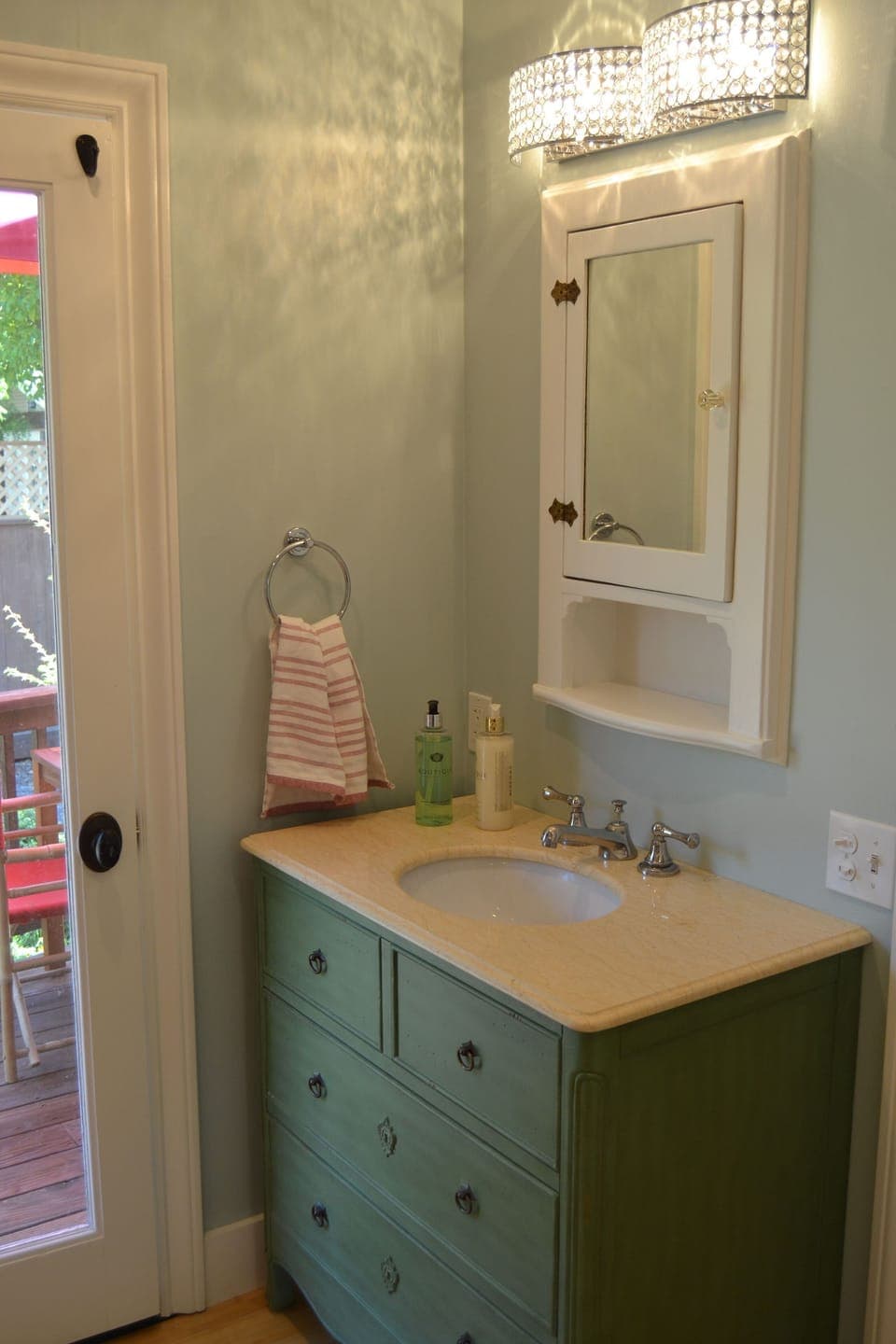 vanity, sink and cabinet