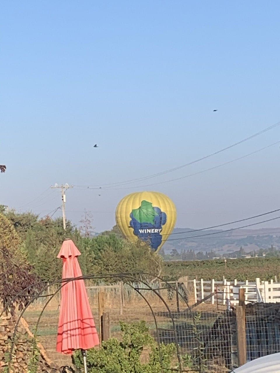 Early mornings you might see air balloons passing by