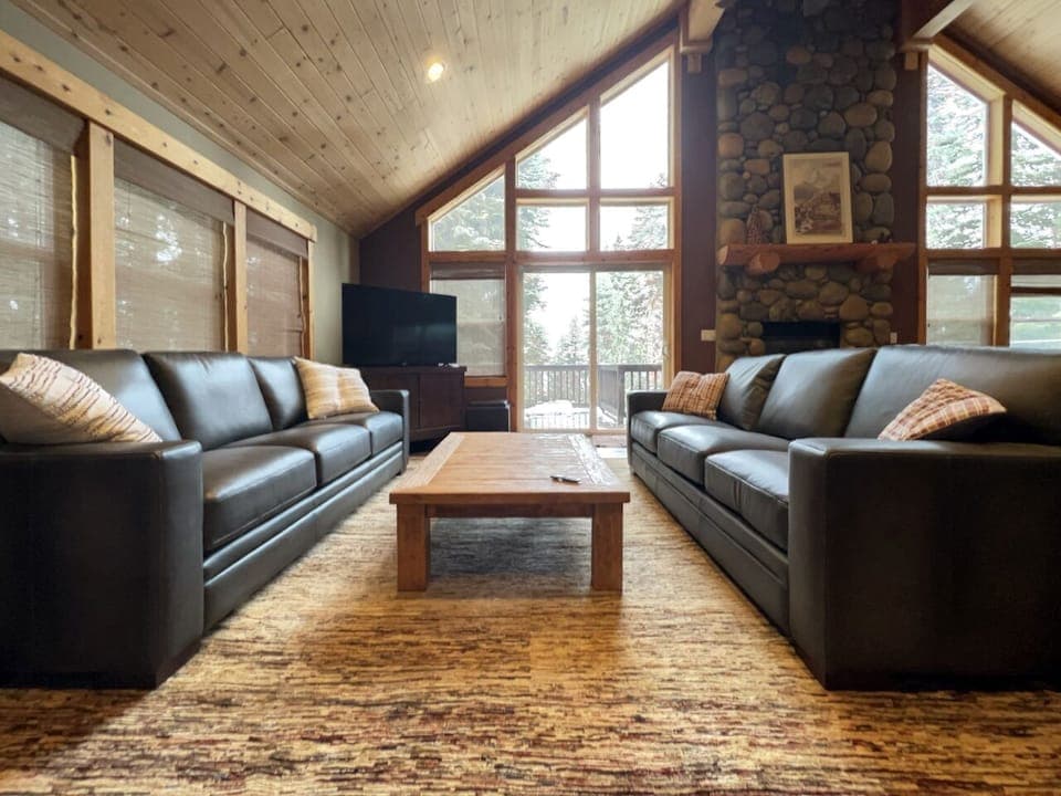 Great room seating and TV