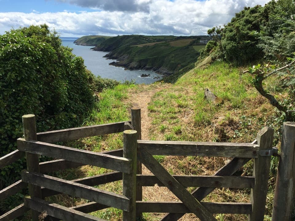 Coastal footpath, a great way to enjoy this Area of Outstanding Natural Beauty