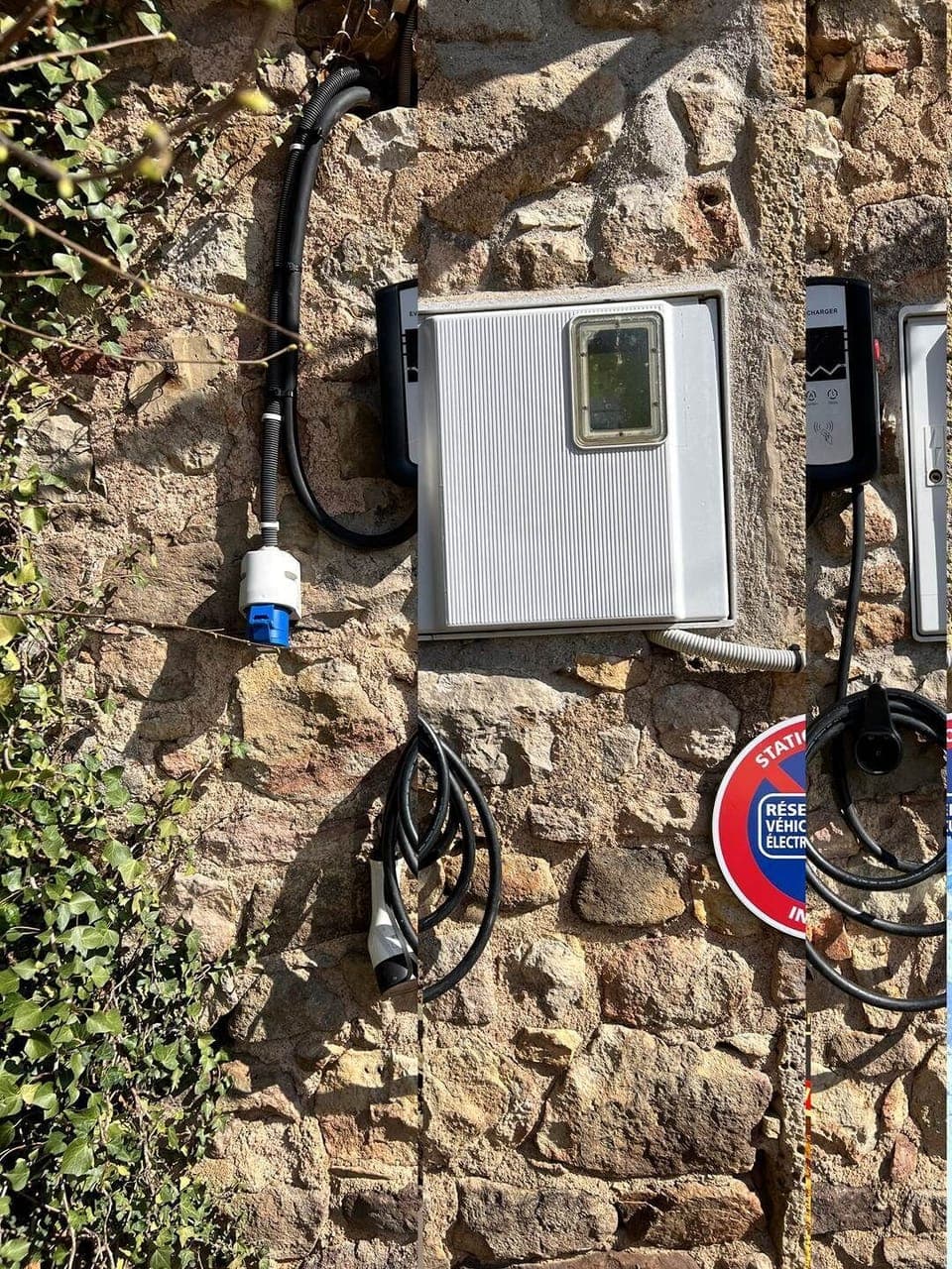 Borne de recharge véhicule électrique (triphasé)