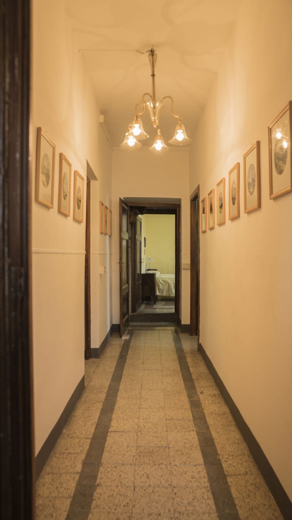 First floor. Corridor leading to bedrooms and blue bathroom.