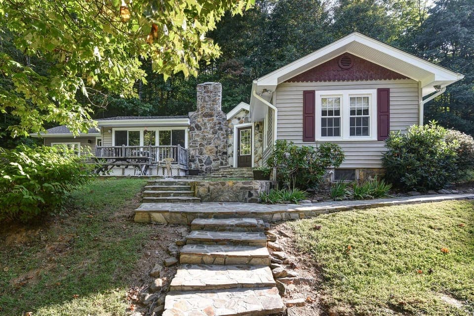 Front view of main home.