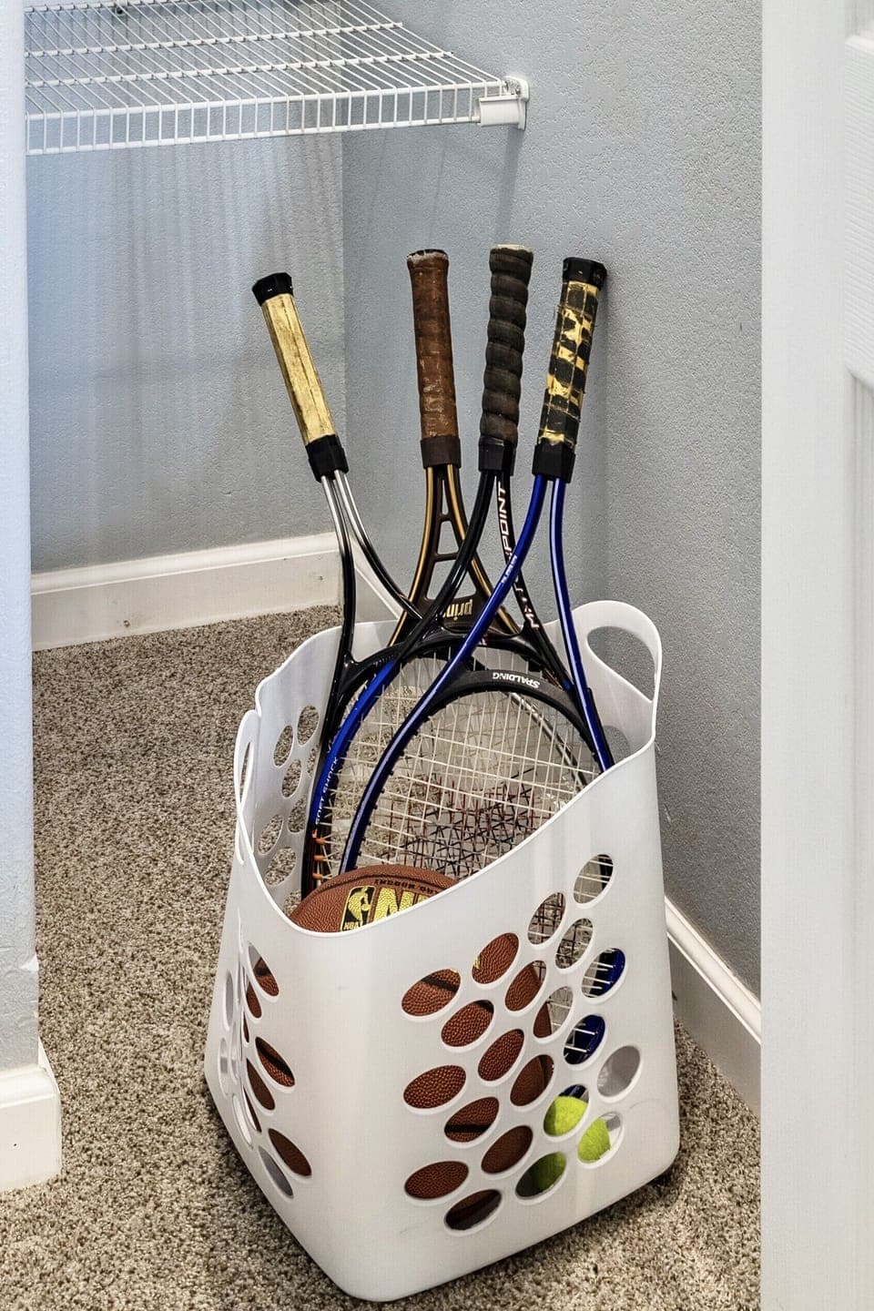 We provide sports equipment for our guest's use