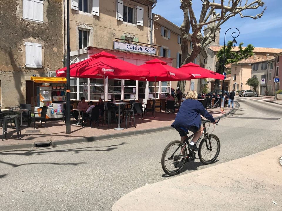 The Village café. From here you can experience everything that is going on