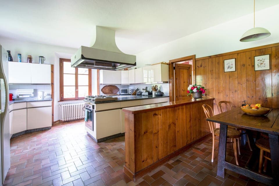 The spacious kitchen is ideal for cooking for large groups