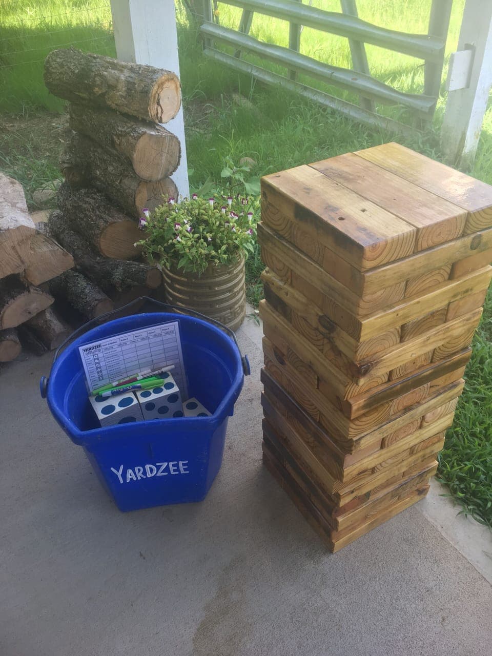 Who doesn’t love a game of “Yardzee and giant Jenga”