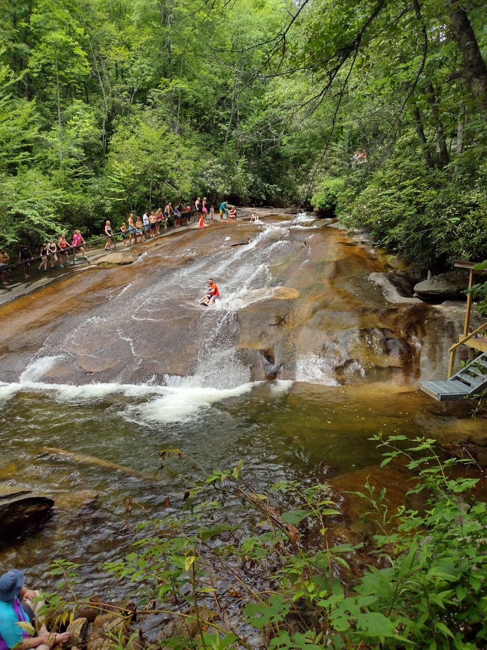 Sliding Rock, 49 miles away. 