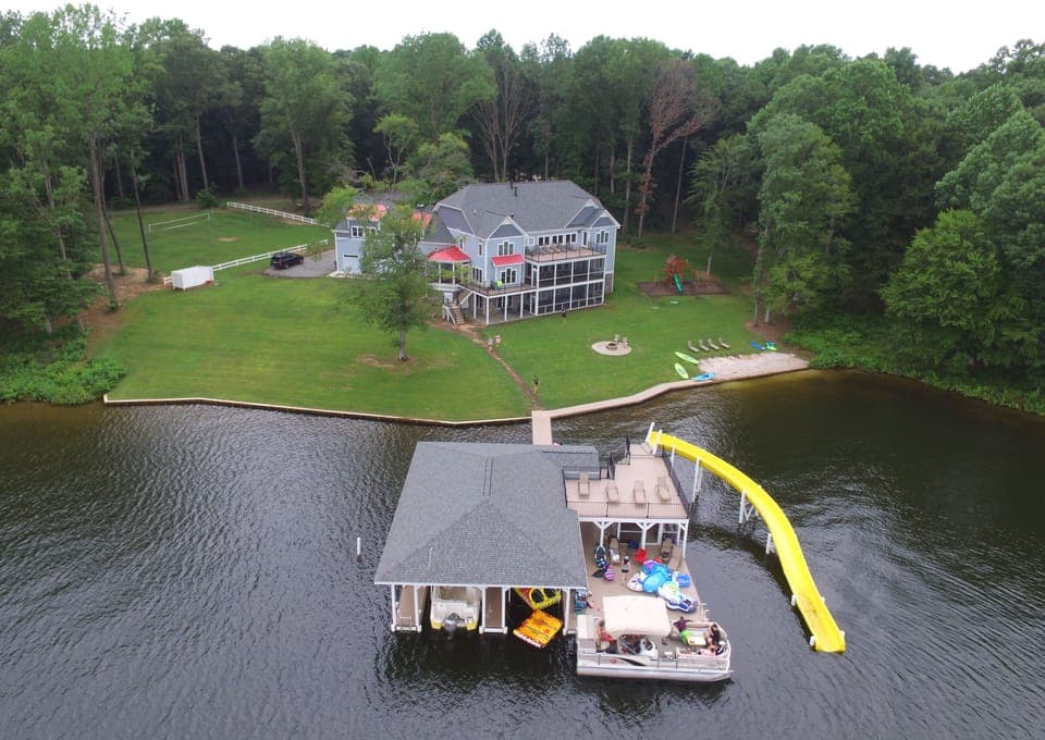 Aerial view of property